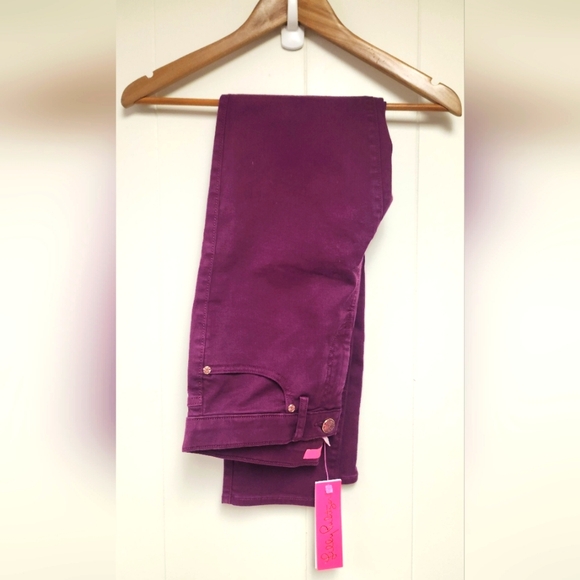 Lilly Pulitzer Pants - Lilly Pulitzer Purple Skinny Jeans NWT Women's Size 6